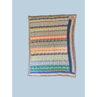 Babydeken gehaakt pastels